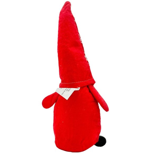 Holiday Gnome14 inch Red White Snowflake Cap EUC - Picture 3 of 8